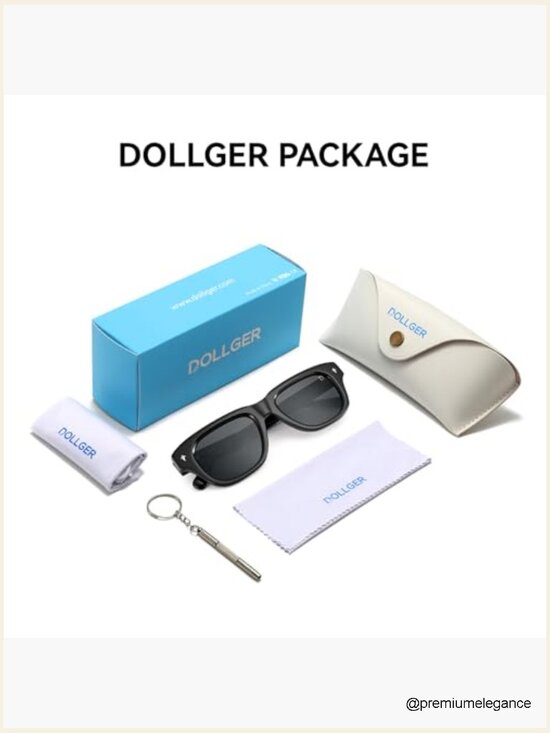 Vintage Oversized Square Polarized Sunglasses UV400 Protection